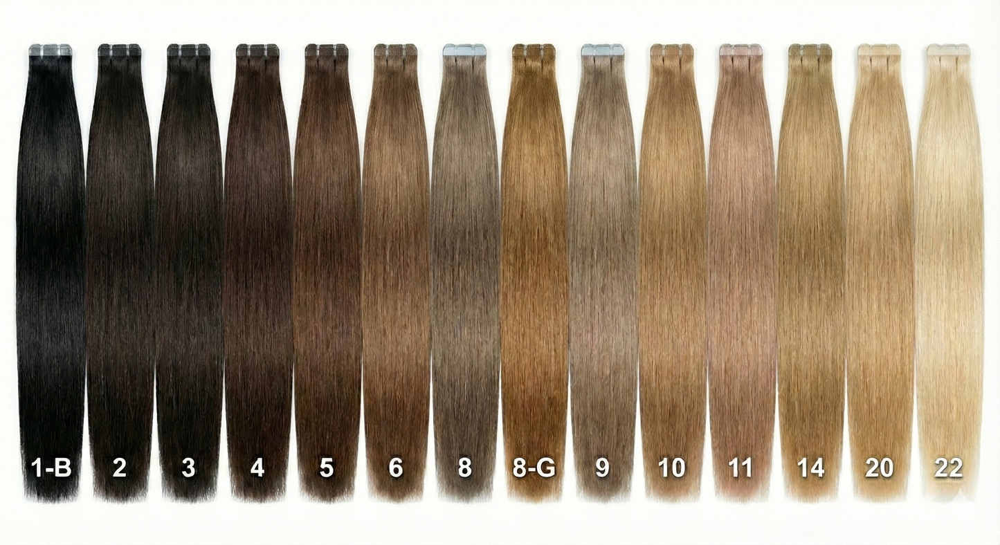 Invisible Tapes - Luxurious Double-Drawn Mongolian Hair